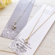 画像2: 【はがき縦1/2☆10枚入(20枚分）】 ラッピング台紙/花白グレー縦２ (2)