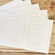 画像2: 【はがき1/2☆10枚入(20枚分）】 ラッピング台紙/goldline2 (2)