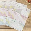 画像2: 【はがき1/6☆10枚入(60枚分)】 ラッピング台紙Marble6 (2)