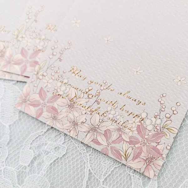 画像4: 【名刺サイズ/15枚入】 アクセサリー台紙/flower_pk_tate (4)