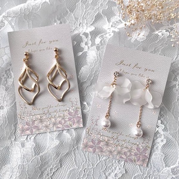 画像8: 【名刺サイズ/15枚入】 アクセサリー台紙/flower_pk_tate (8)