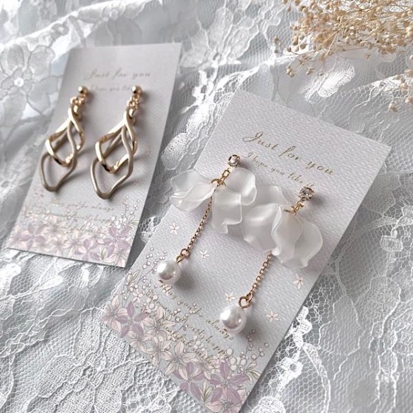 画像7: 【名刺サイズ/15枚入】 アクセサリー台紙/flower_pk_tate (7)