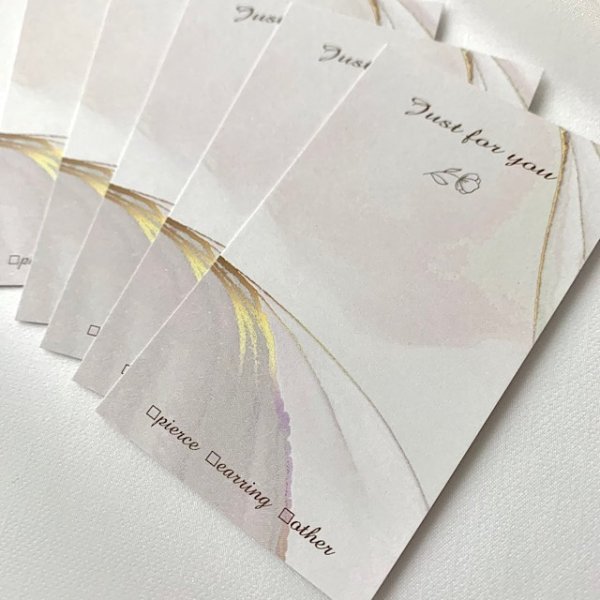 画像5: 【名刺サイズ/15枚入】 アクセサリー台紙/Marble (5)