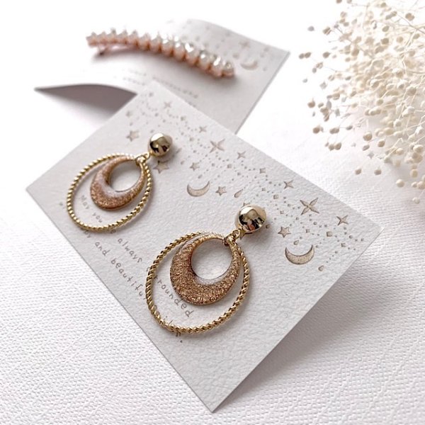 画像5: 【名刺サイズ/15枚入】 アクセサリー台紙/革風/エンボス風/星横 (5)