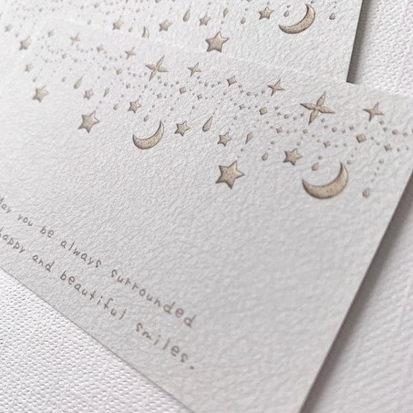 画像8: 【名刺サイズ/15枚入】 アクセサリー台紙/革風/エンボス風/星横 (8)