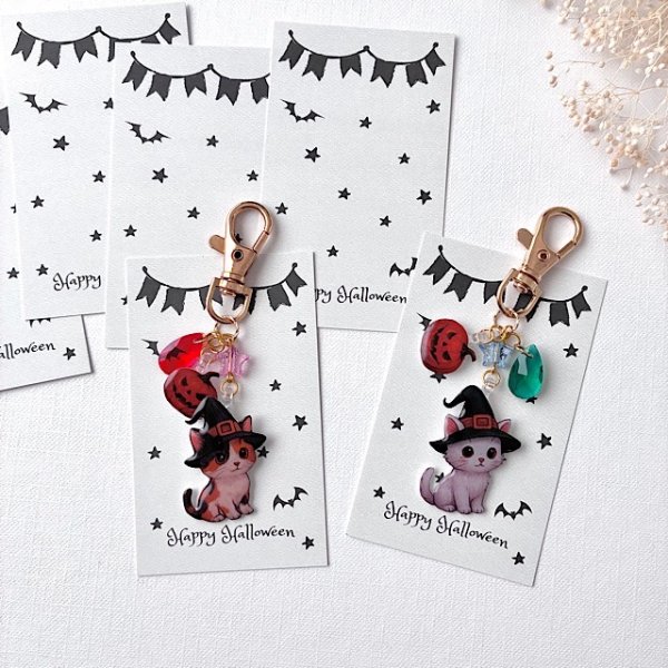 画像3: 【名刺サイズ/15枚入】 アクセサリー台紙/ハロウィン1 (3)