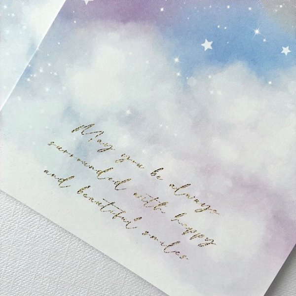 画像3: 【はがきサイズ/10枚入】 ラッピング台紙/星空 (3)